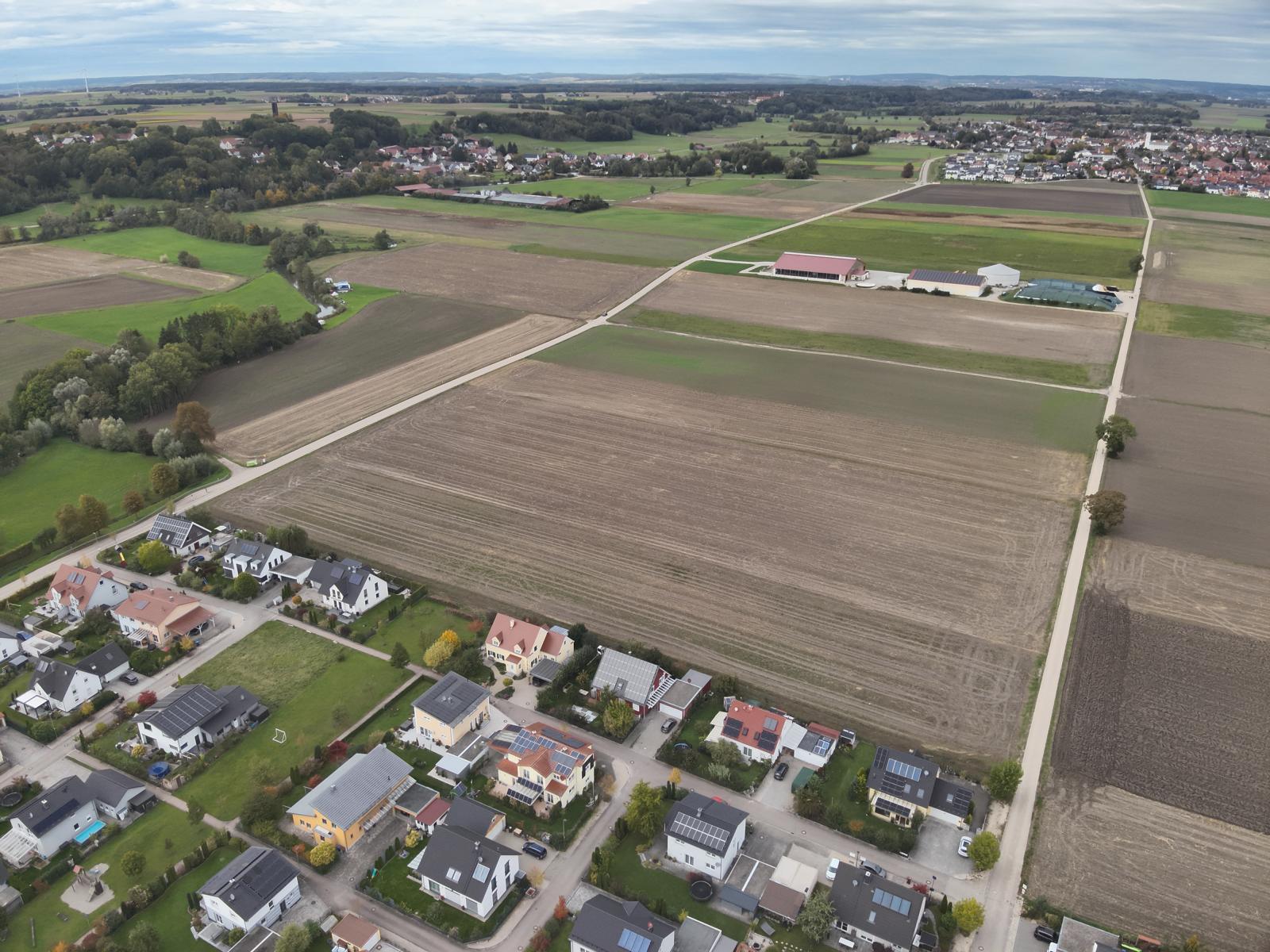 Luftbild des Baugebiets Am Kornfeld