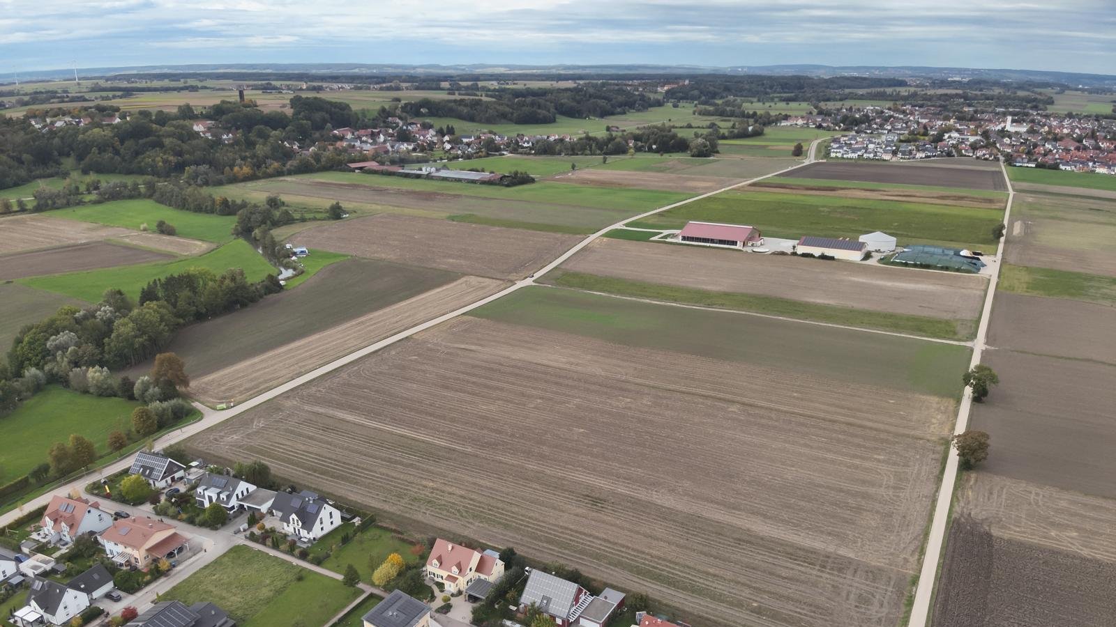 Luftbild des Baugebiets Am Kornfeld